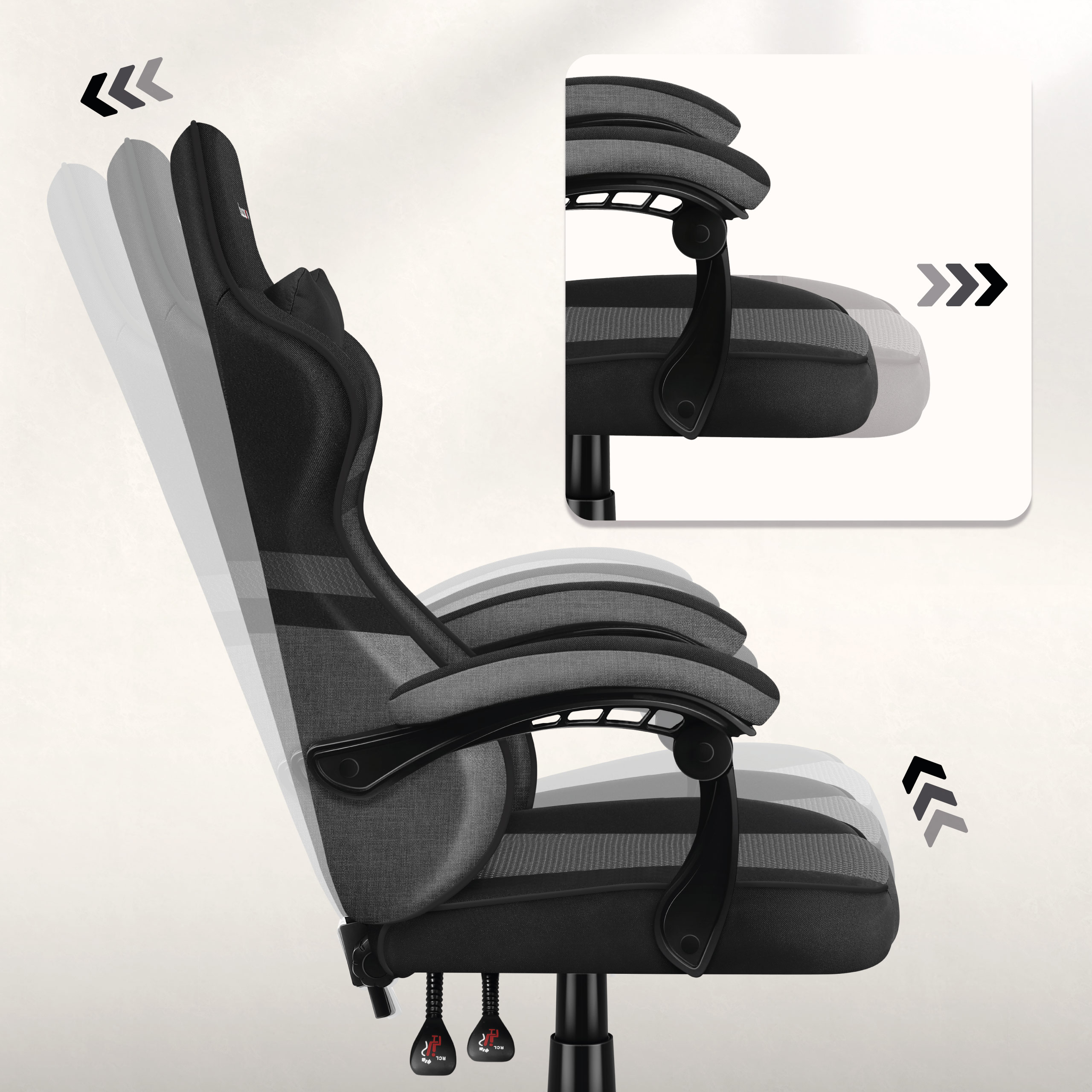 Fotel gamingowy Huzaro Force 4.4 z funkcją Softlex